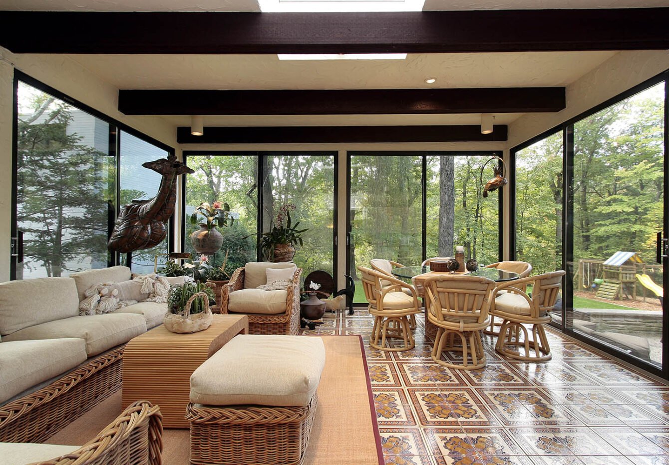 Custom sunroom contractor in Iredell County, NC. Energy-efficient designs, four-season rooms, and screened porch enclosures built to last.