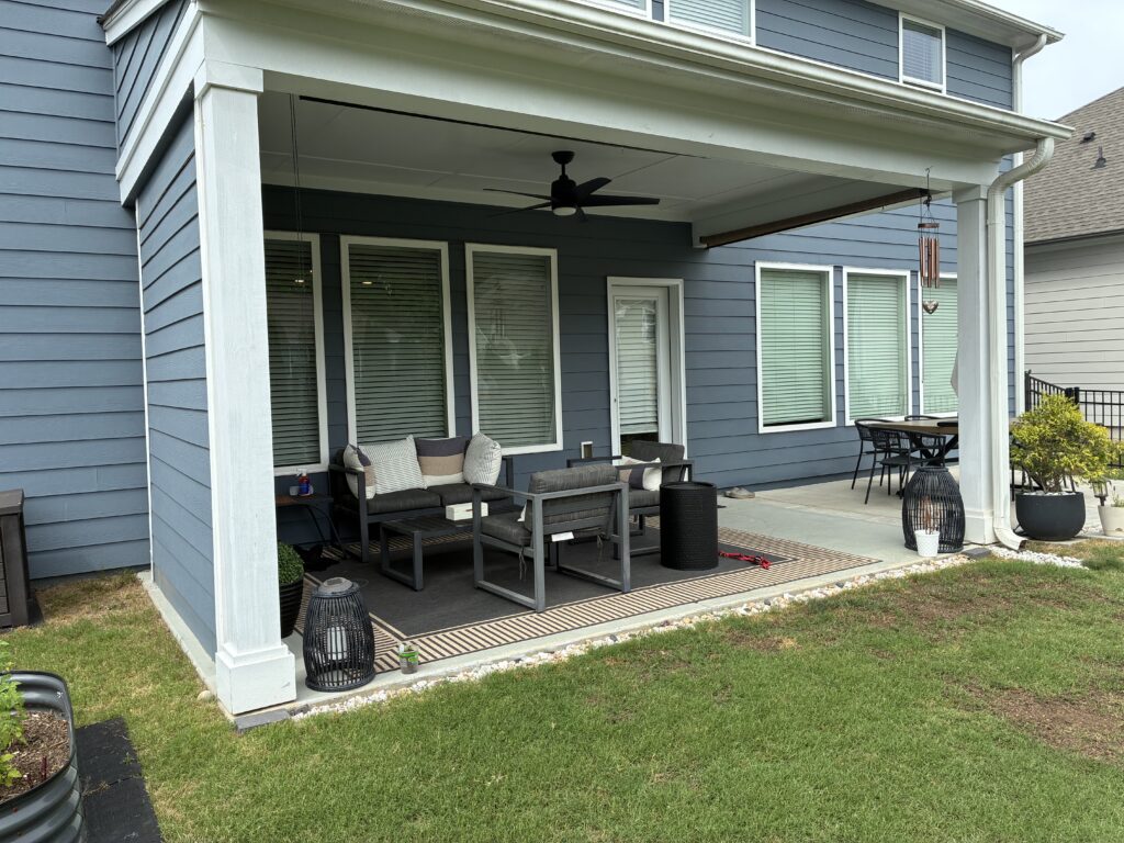 fall porch outdoor living