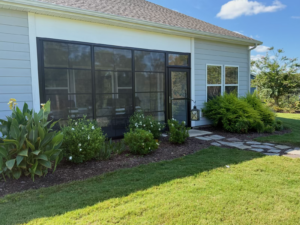 Existing porch converted to a screened porch in Charlotte NC