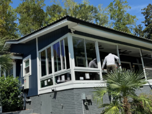 Screened porch addition in Charlotte NC